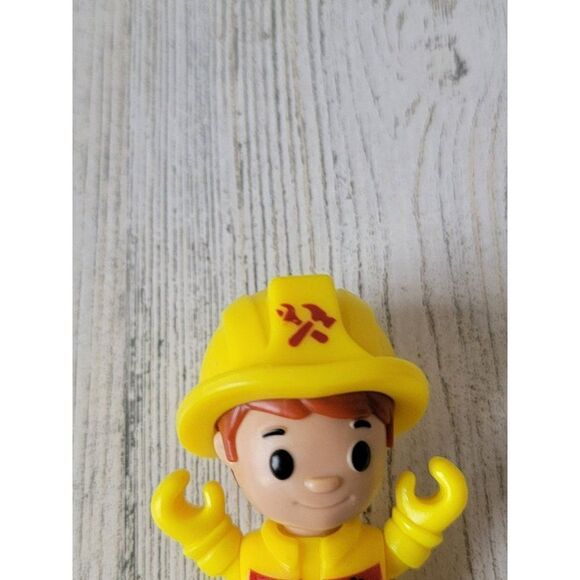 Engineer yellow gear guy person toy figure - Picture 3 of 4